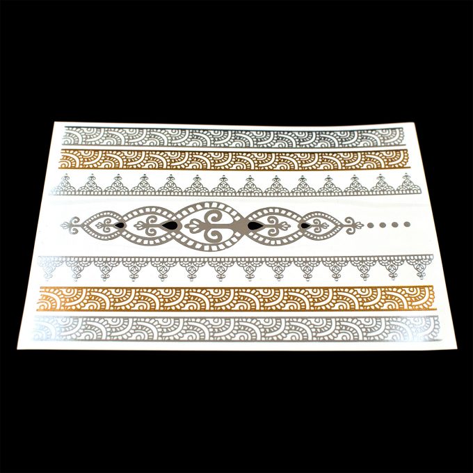 Flash-Tattoos Gold/Silber 03