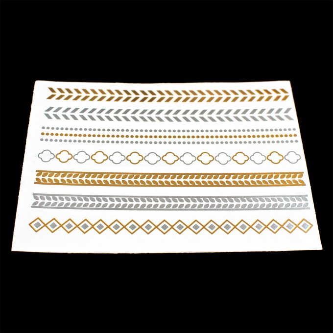 Flash-Tattoos Gold/Silber 07