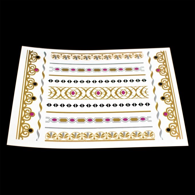 Flash-Tattoos Gold/Silber 09