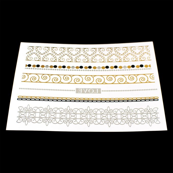 Flash-Tattoos Gold/Silber 11