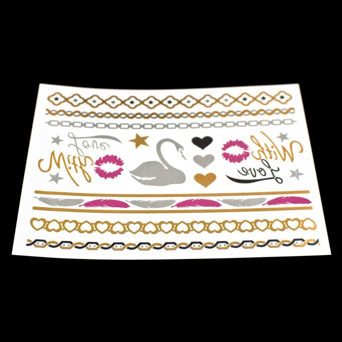 Flash-Tattoos Gold/Silber 12