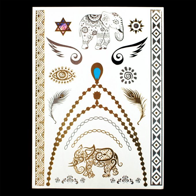 Flash-Tattoos Gold/Silber 16