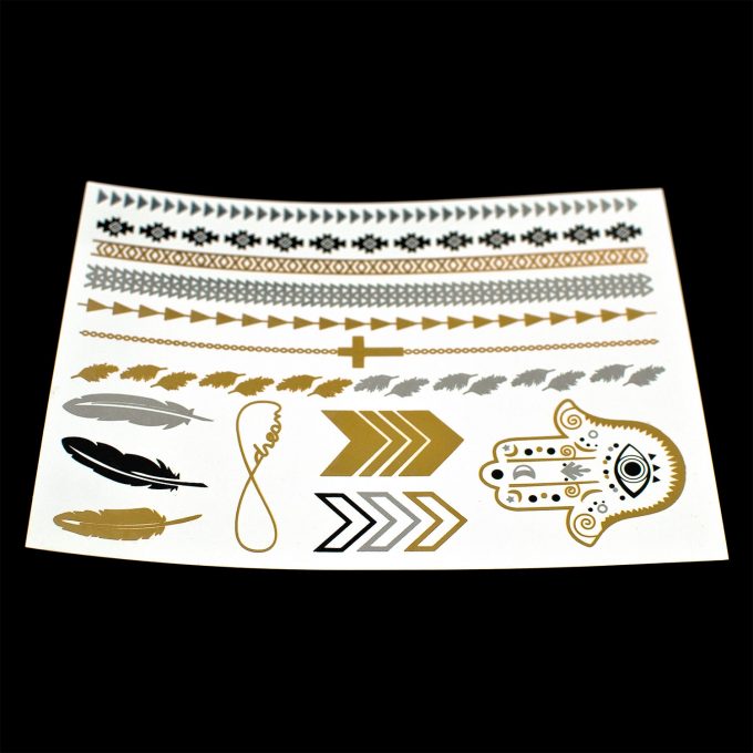 Flash-Tattoos Gold/Silber 18