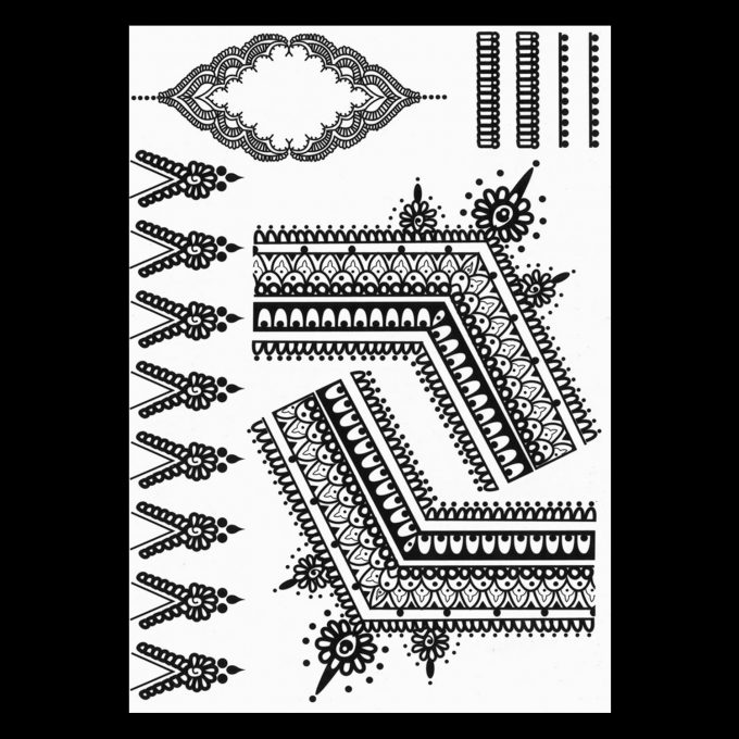 Henna-Tattoo Schwarz